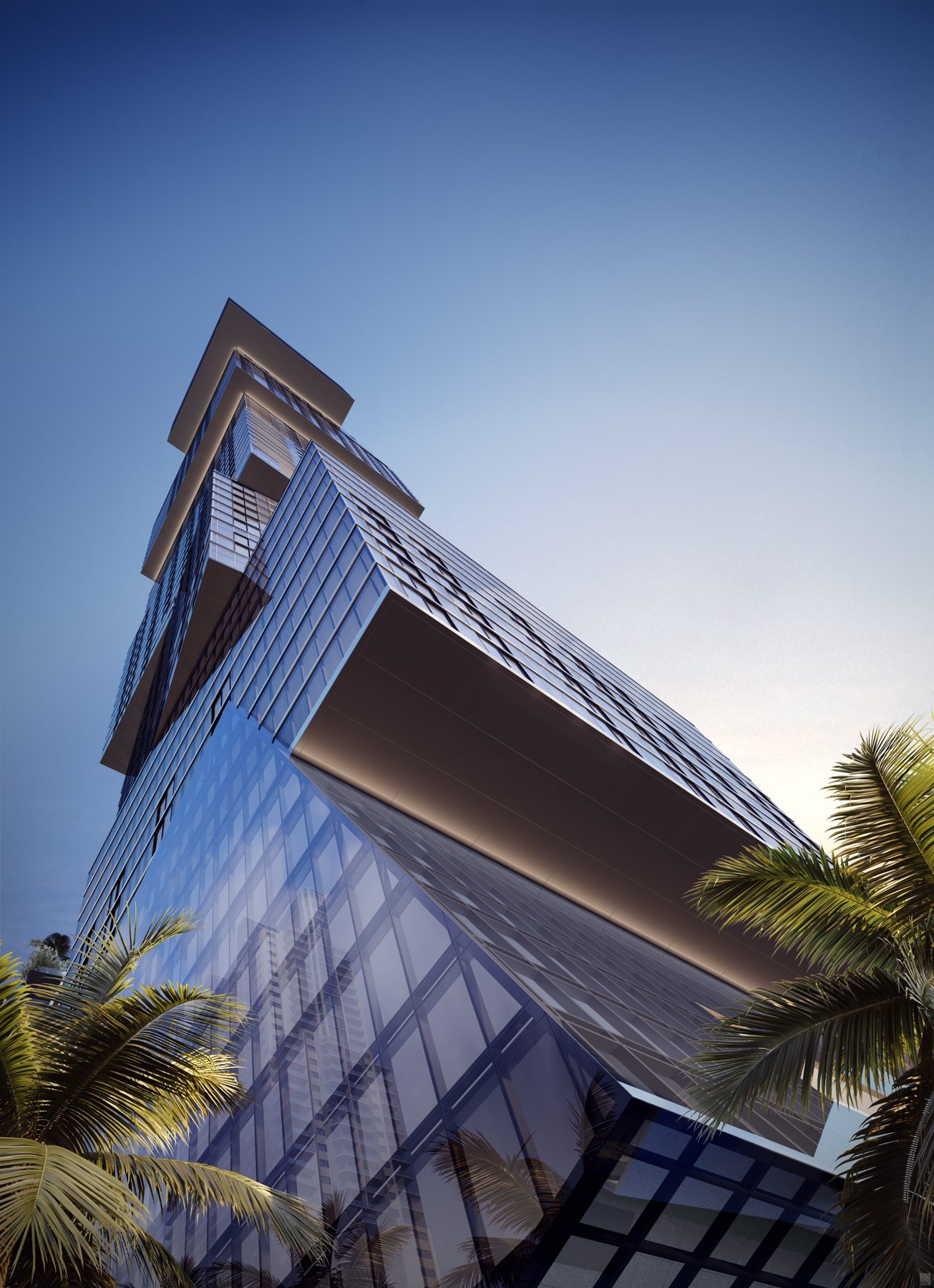 Waldorf Astoria Residences Miami tower, artist conceptual rendering